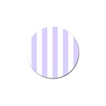 Vertical Stripes - White and Pale Lavender Violet Golf Ball Marker (4 pack)