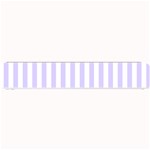 Vertical Stripes - White and Pale Lavender Violet Small Bar Mat
