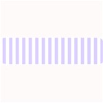 Vertical Stripes - White and Pale Lavender Violet Medium Bar Mat