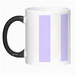 Vertical Stripes - White and Pale Lavender Violet Morph Mug