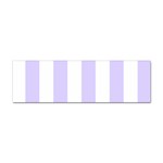 Vertical Stripes - White and Pale Lavender Violet Sticker Bumper (10 pack)