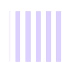 Vertical Stripes - White and Pale Lavender Violet Greeting Card 5  x 7 
