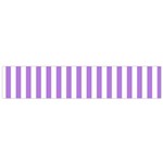 Vertical Stripes - White and Lavender Violet Flano Scarf (Small)