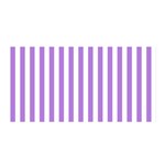 Vertical Stripes - White and Lavender Violet Satin Wrap