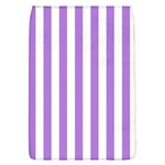 Vertical Stripes - White and Lavender Violet Removable Flap Cover (L)