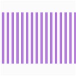 Vertical Stripes - White and Lavender Violet Collage 12  x 18 
