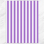 Vertical Stripes - White and Lavender Violet Canvas 18  x 24 