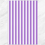 Vertical Stripes - White and Lavender Violet Canvas 20  x 30 