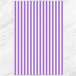 Vertical Stripes - White and Lavender Violet Canvas 24  x 36 