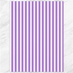 Vertical Stripes - White and Lavender Violet Canvas 36  x 48 