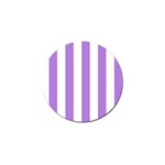Vertical Stripes - White and Lavender Violet Golf Ball Marker (10 pack)