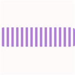 Vertical Stripes - White and Lavender Violet Medium Bar Mat