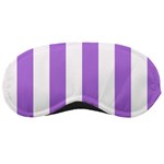 Vertical Stripes - White and Lavender Violet Sleeping Mask
