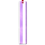 Vertical Stripes - White and Lavender Violet Large Book Mark