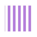 Vertical Stripes - White and Lavender Violet Greeting Card 5  x 7 