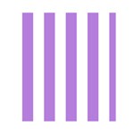 Vertical Stripes - White and Lavender Violet Greeting Card 4.5  x 6 