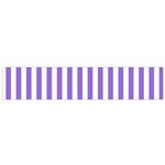 Vertical Stripes - White and Dark Pastel Purple Flano Scarf (Small)