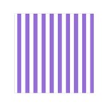 Vertical Stripes - White and Dark Pastel Purple Small Satin Scarf  (Square)
