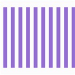 Vertical Stripes - White and Dark Pastel Purple Collage 8  x 10 
