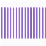 Vertical Stripes - White and Dark Pastel Purple Collage 12  x 18 