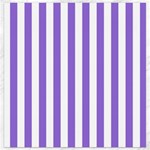 Vertical Stripes - White and Dark Pastel Purple Canvas 12  x 12 