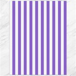 Vertical Stripes - White and Dark Pastel Purple Canvas 12  x 16 