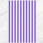 Vertical Stripes - White and Dark Pastel Purple Canvas 20  x 30 