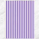 Vertical Stripes - White and Dark Pastel Purple Canvas 36  x 48 