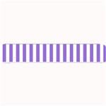 Vertical Stripes - White and Dark Pastel Purple Small Bar Mat