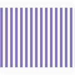 Vertical Stripes - White and Ube Violet Collage 11  x 14 