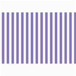 Vertical Stripes - White and Ube Violet Collage 12  x 18 