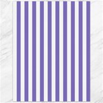 Vertical Stripes - White and Ube Violet Canvas 12  x 16 
