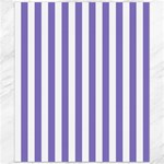 Vertical Stripes - White and Ube Violet Canvas 20  x 24 