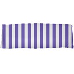 Vertical Stripes - White and Ube Violet Body Pillow Case Dakimakura (Two Sides)