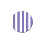 Vertical Stripes - White and Ube Violet Golf Ball Marker (10 pack)