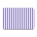 Vertical Stripes - White and Ube Violet Plate Mat