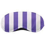 Vertical Stripes - White and Ube Violet Sleeping Mask