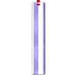 Vertical Stripes - White and Ube Violet Large Book Mark