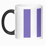 Vertical Stripes - White and Ube Violet Morph Mug