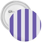 Vertical Stripes - White and Ube Violet 3  Button