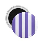 Vertical Stripes - White and Ube Violet 2.25  Magnet