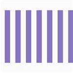 Vertical Stripes - White and Ube Violet 5  x 7  Photo Cards