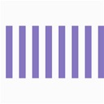 Vertical Stripes - White and Ube Violet 4  x 8  Photo Cards