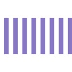 Vertical Stripes - White and Ube Violet YOU ARE INVITED 3D Greeting Card (8x4)