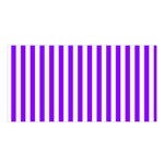 Vertical Stripes - White and Violet Satin Shawl