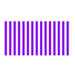Vertical Stripes - White and Violet Satin Wrap