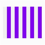 Vertical Stripes - White and Violet Small Glasses Cloth (2 Sides)