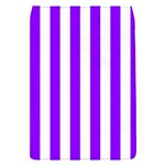 Vertical Stripes - White and Violet Removable Flap Cover (S)