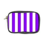 Vertical Stripes - White and Violet Coin Purse
