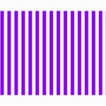Vertical Stripes - White and Violet Collage 11  x 14 
